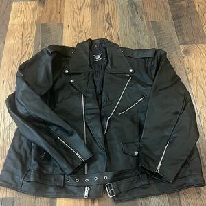 All State Black Leather Jacket